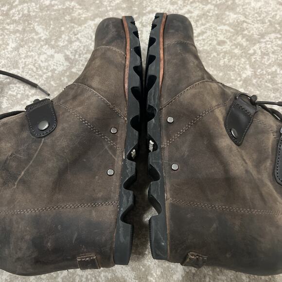 SOREL Size 10 Lace Up Wedge Boots JOAN OF ARCTIC II-Women-BROWN NEW-Worn Once- - Picture 3 of 4